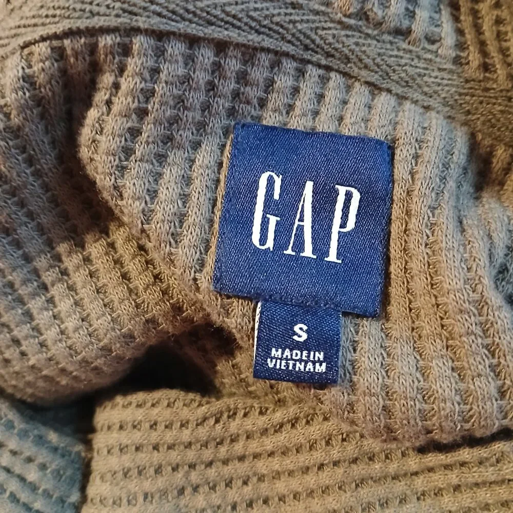 Gap Women's Olive Gteen Waffle  Knit Hoodie GUC